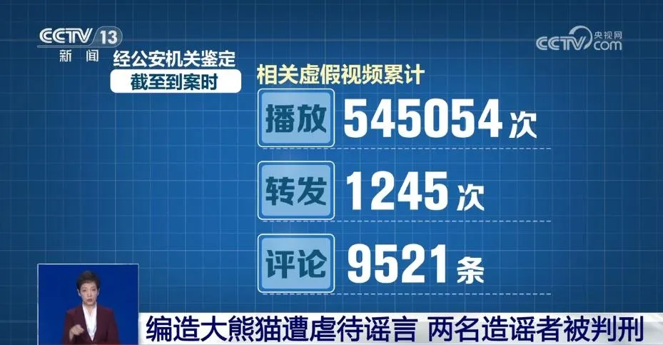 编造“大熊猫遭虐待”博流量 非法获利近20万 两人被判刑